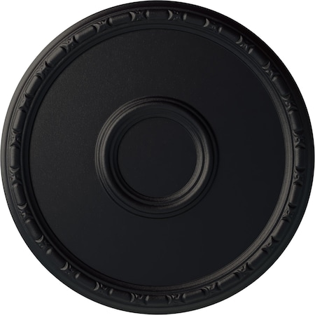 Odessa Bead & Barrel Ceiling Medallion (Fits Canopies up to 5"), 19 3/4"OD x 1 3/8"P, Steel Gray
